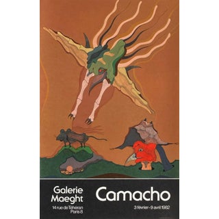 1982 Jorge Camacho Maeght Gallery Poster For Sale