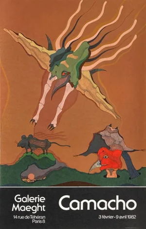 1982 Jorge Camacho Maeght Gallery Poster