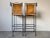 Pair of Vintage Spanish Style Wrought Iron & Leather Barstools For Sale - Image 10 of 11