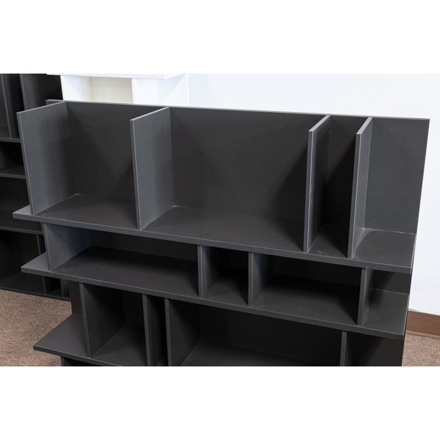 Contemporary BoConcept Como System Lacquered Charcoal Gray Contemporary Shelving Unit For Sale - Image 3 of 8