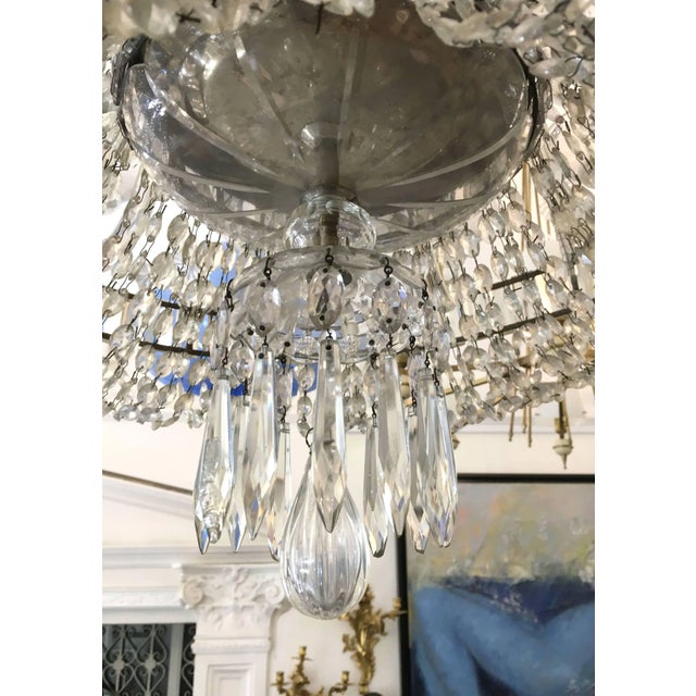12-Light Crystal Crystal Chandelier, 1950s For Sale - Image 8 of 11