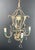 1940s 1940 Mid Century Modern Metal with Crystals Chandelier For Sale - Image 5 of 12