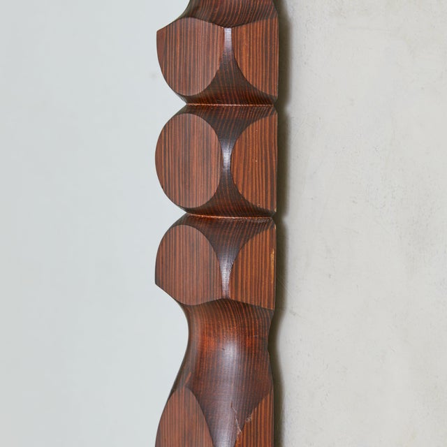 Swedish Pine Wall Mirror by Glas Mäster Markaryd No .02, 1970s For Sale - Image 14 of 18