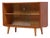 Vintage Walnut Display Cabinet with Glass Sliding Doors For Sale