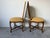 Vintage French Gilles Nouailhac Louis XV–Style Carved Wood & Cane Back Dining / Accent Chairs – Pair For Sale - Image 4 of 12