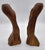 Mid Century Modern Wood Carved Candlesticks - Pair For Sale - Image 11 of 11