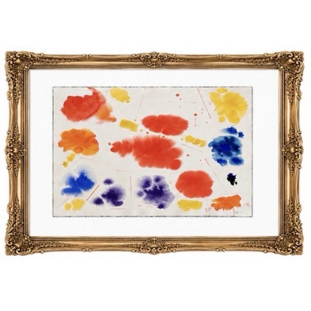 James McCray Expressionist Watercolor Painting, 1985, Signed, 22¼” X 31” For Sale - Image 9 of 9