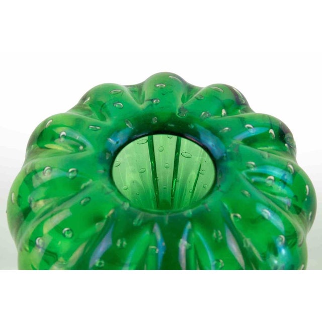 Vintage Green Murano Glass Bowl, 1970s For Sale - Image 3 of 5