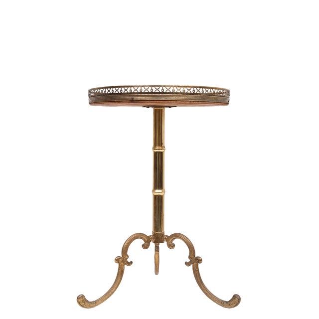 1950s Mid-Century Modern Italian Wood Inlay Side Table, 1950s For Sale - Image 5 of 9