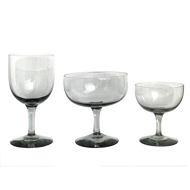 1960s Holmegaard Elsinore Stem Glassware, Set of 12 Chairish