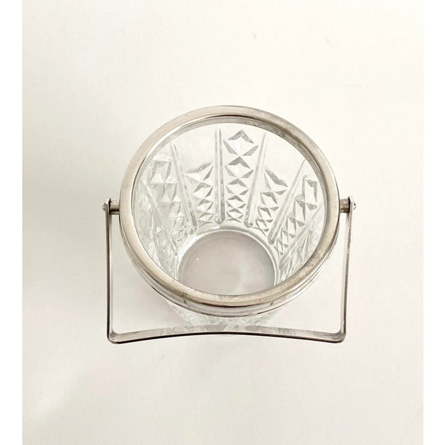 1980s 1980s Italian Silver Rimmed Ice Bucket For Sale - Image 5 of 7