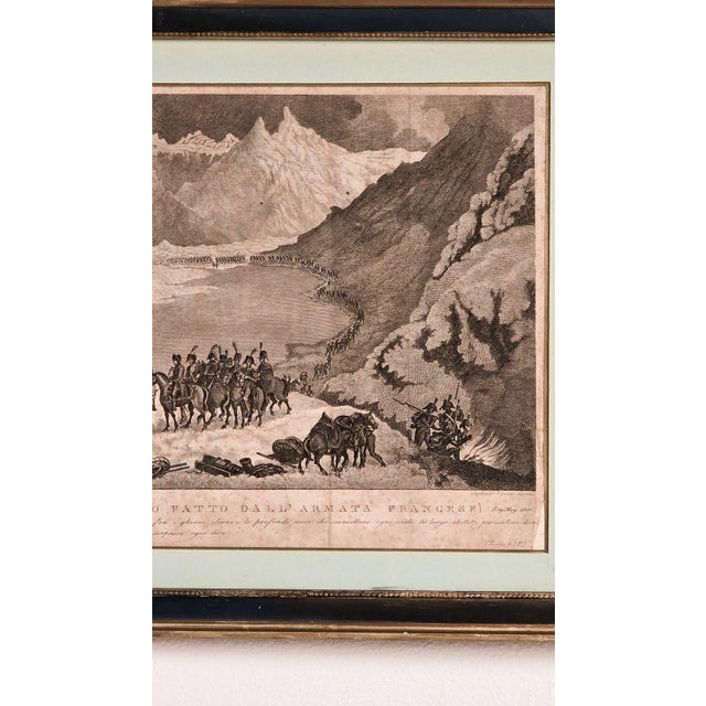 Traditional 19th Century Engraving of Napoleon Crossing the St Bernard Pass For Sale - Image 3 of 5