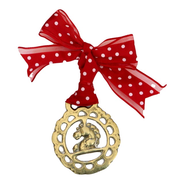 19th-C. English Horse Brass Ornament For Sale