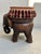 Wood Wooden Hand Carved Elephant Footstool For Sale - Image 7 of 12