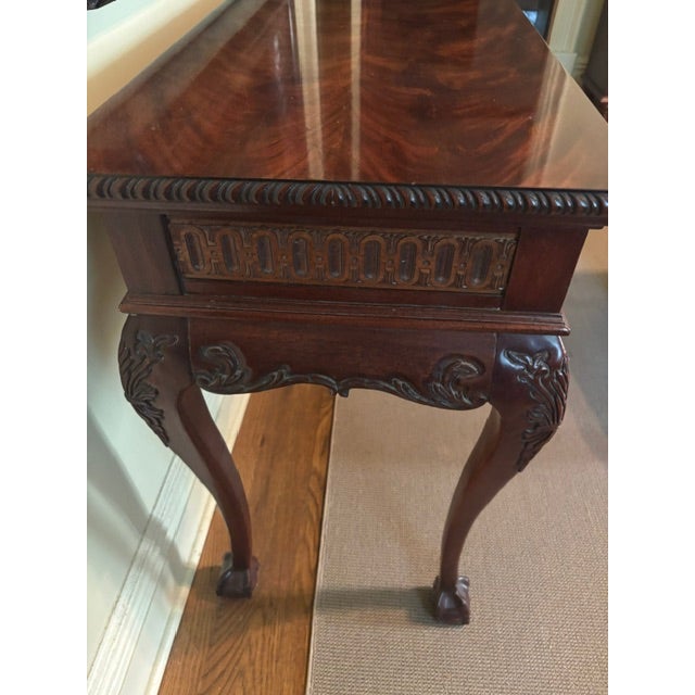 Hand Carved Mahongany Table For Sale In New York - Image 6 of 11