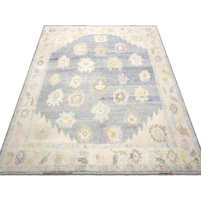 1960s 1960s Turkish Oushak Rug For Sale - Image 5 of 5