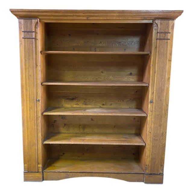 Large Vintage French Oak Shelf, 1990s For Sale