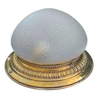 Art Nouveau Brass Ceiling Lamp, 1890s For Sale