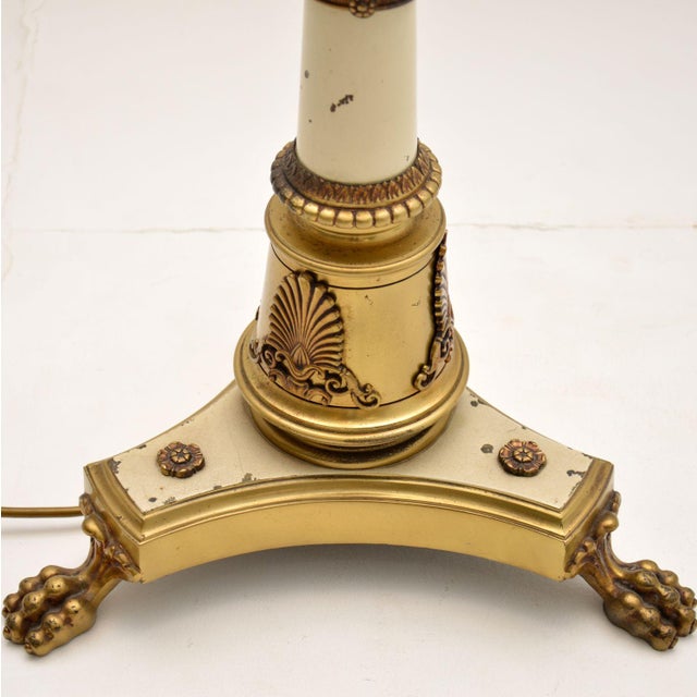 Neo-Classical French Tole Floor Lamp, 1900s For Sale - Image 11 of 12
