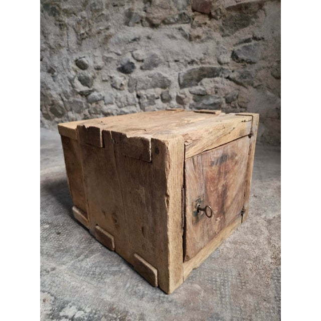 Antique French Oak Strongbox Cabinet, 1850 For Sale - Image 4 of 17