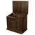 17th Century Antique French Medieval Gothic Carved Oak Chest Coffer 17th Century Panels 1679 For Sale - Image 5 of 16