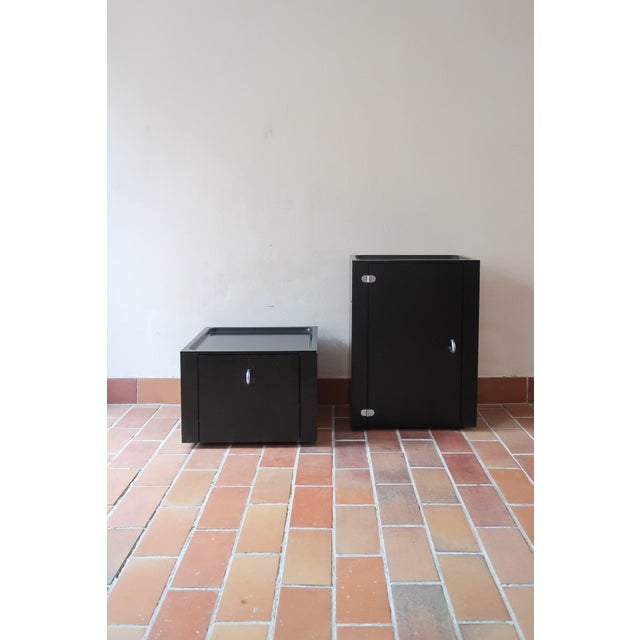 Black Lacquered Cabinets by Roche Bobois, France, 1990s, Set of 2 For Sale - Image 15 of 15