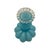 Sky Blue Vintage Blue Opalescent Glass Perfume Bottles With Melon-Ribbed Design by Fenton Art Glass Company - A Pair For Sale - Image 8 of 12