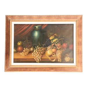 1990s Still Life With Grapes and Urn,Peter Ruta (German, 1918-2016)