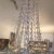 Transparent Draped Crystal Multi - Tier Round Chrome - Frame Chandelier For Sale - Image 8 of 9