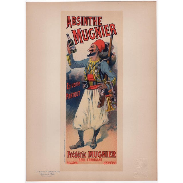 Lucien Lefèvre, Absinthe Mugnier, 1898, Lithograph For Sale - Image 7 of 13
