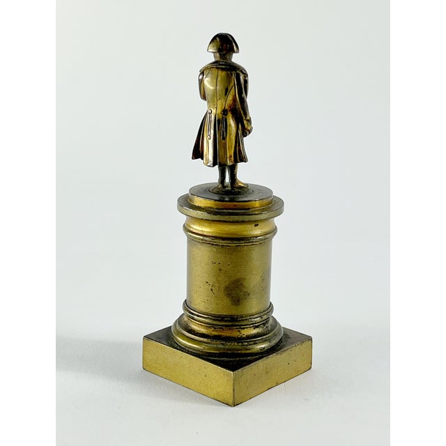 Grand Tour Small 19th-Century French Grand Tour Bronze Statuette of Napoleon Bonaparte For Sale - Image 3 of 8