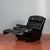 Reclining Black Leather Armchair For Sale - Image 13 of 18