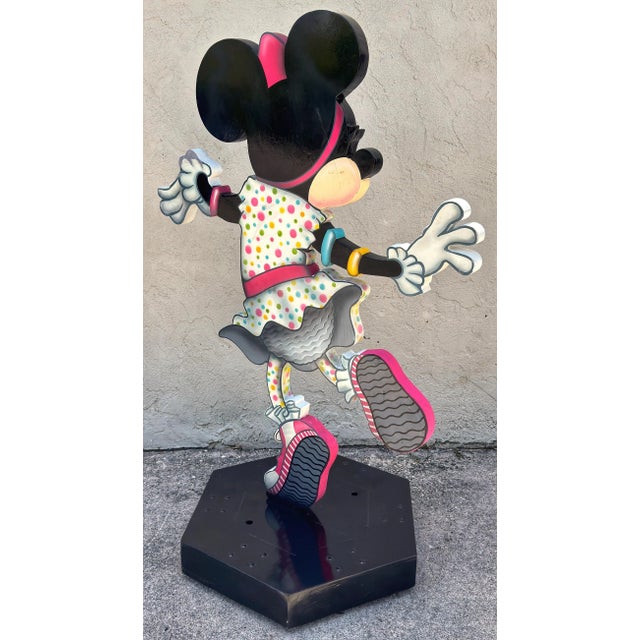 Walt Disney Life-Size Sculpture of Dancing Minnie Mouse on Wheeled Base For Sale In Greensboro - Image 6 of 10