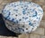 1990s Bassett Round Cotton Ottoman For Sale - Image 5 of 11