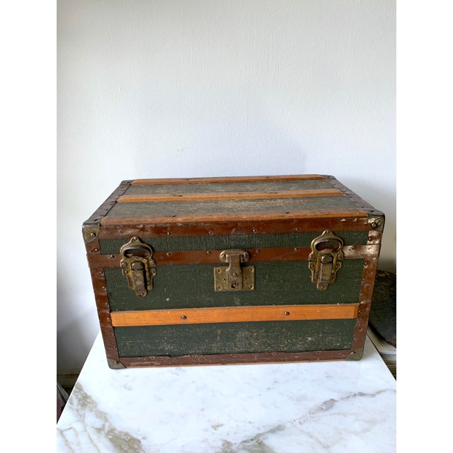 1900s Small Steamer Trunk Made by the Eagle Lock Co Chairish