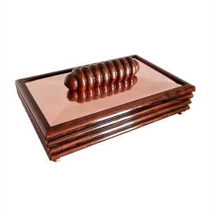 Art Deco Rosewood & Copper Box, 1930s