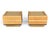 Goldenrod Pair of 1960s Scandinavian Modern Oak End Tables With Rattan Tops For Sale - Image 8 of 15