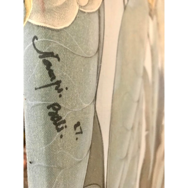 1980s 1980s Original Botanical - Tropical Acrylic Painting For Sale - Image 5 of 5