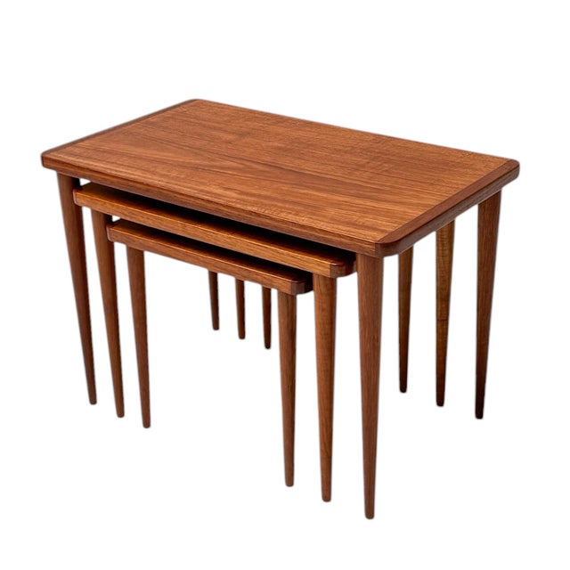 Mid-Century Modern Nesting Tables, 1960s, Set of 3 For Sale - Image 6 of 11