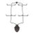 Late 20th Century Decorative Iron Wall Rack For Sale