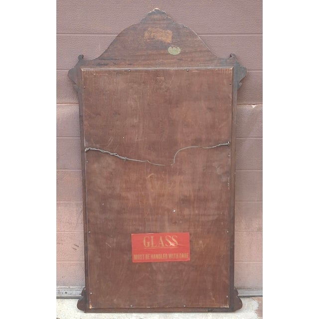 1920s Elite Furniture Co. Neoclassical Mahogany Wall Mirror For Sale - Image 10 of 10