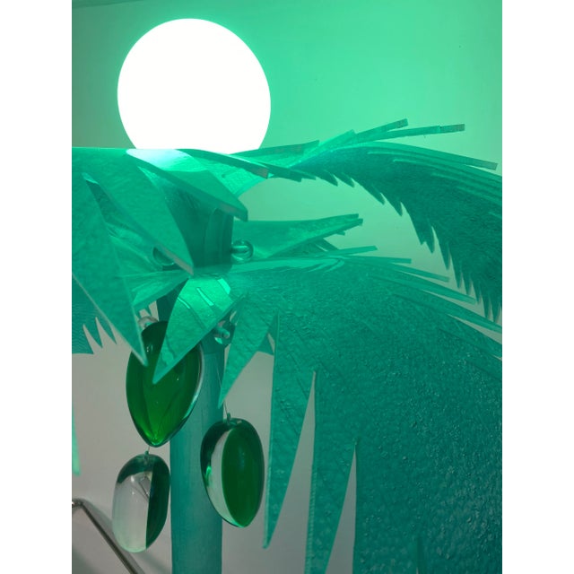 Shlomi Haziza 1980s Lucite Palm Tree Lamp For Sale - Image 4 of 8