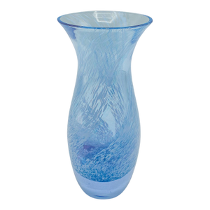 Small Vintage Spiral Motif Posy Vase, Scottish, Art Glass, Flower Sleeve, Decor