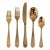Contemporary Mepra Coccodrillo 5-Piece Flatware Set, Bronzo For Sale - Image 3 of 3