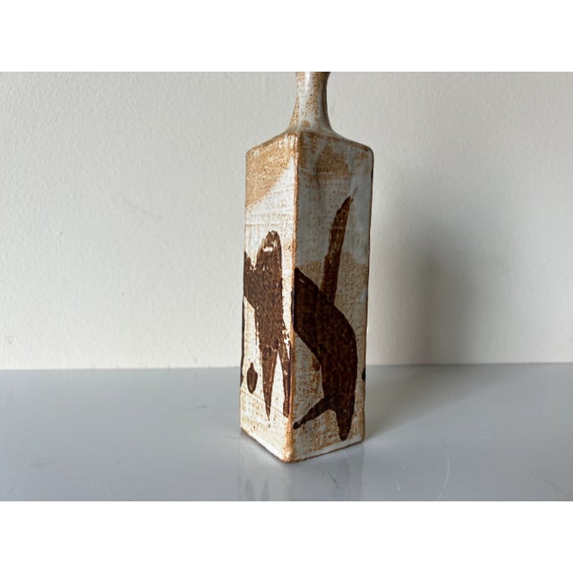 Ceramic Mid-Century Organic Modern Studio Pottery Bud Vase/Sold For Sale - Image 7 of 9