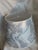 Paper lampshade in a soft gray and off white marbled paper from Vaughan Designs New and in perfect condition Top diameter...
