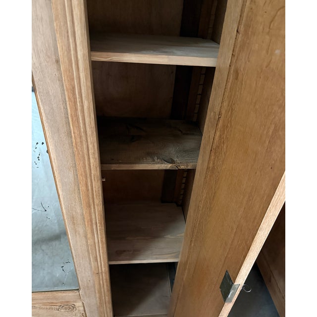 Art Deco Oak 3-Door Wardrobe, 1930s For Sale - Image 9 of 16