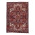 Red & Navy Blue Oriental Handwoven Vintage Rug 7'10" x 10'11" For Sale