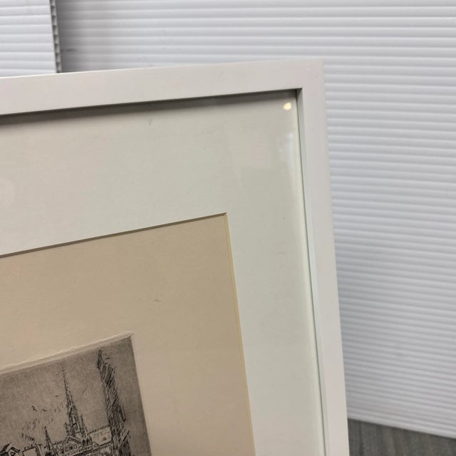 Early 20th Century French School Signed + Numbered Engraving, Framed For Sale In San Francisco - Image 6 of 11