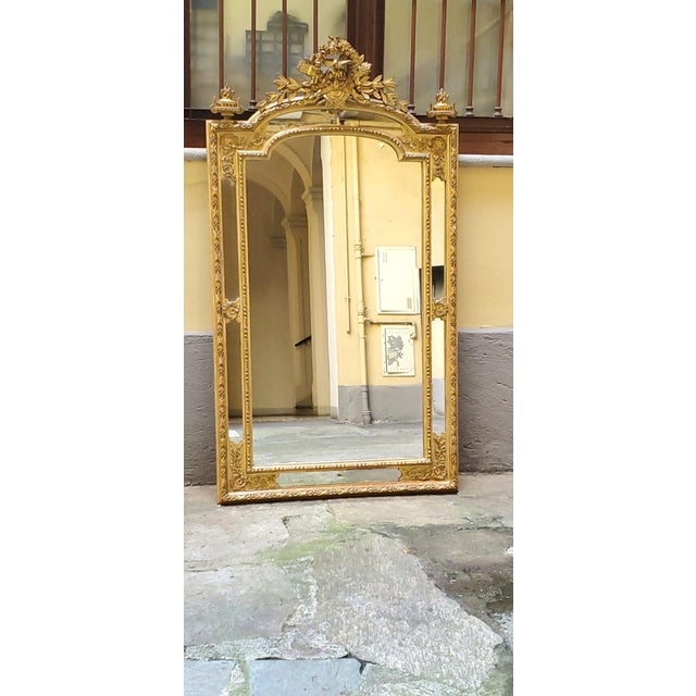 Antique Napoleon III Mirror For Sale - Image 3 of 11